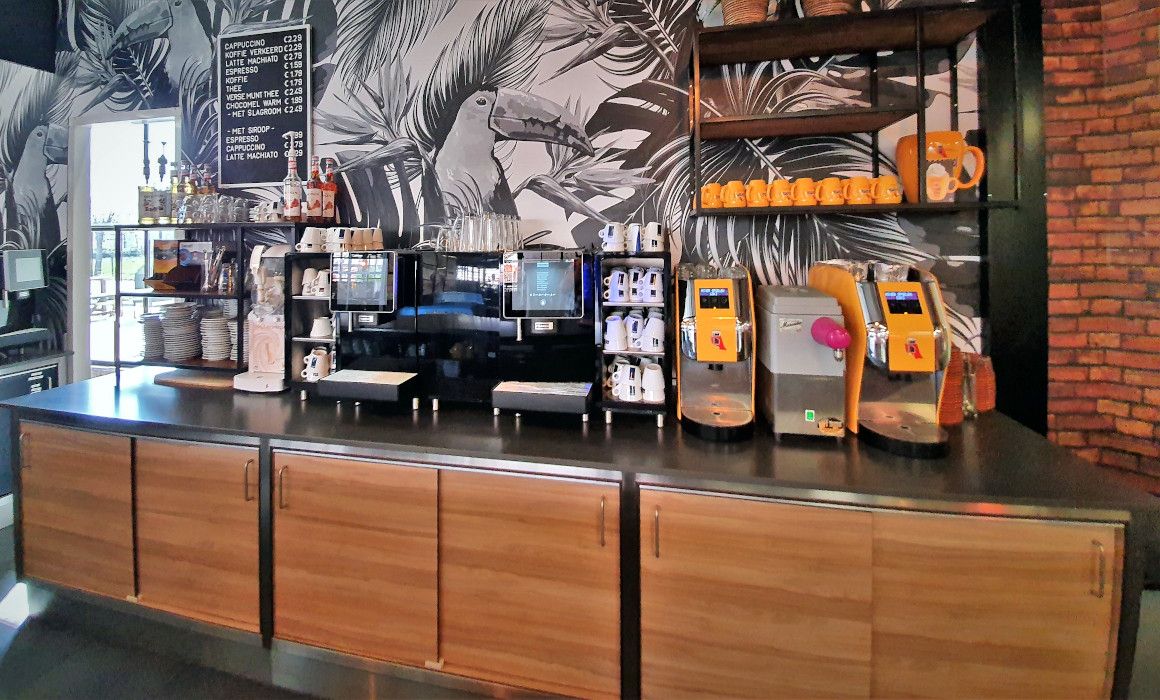 Koffiebuffet rvs composiet