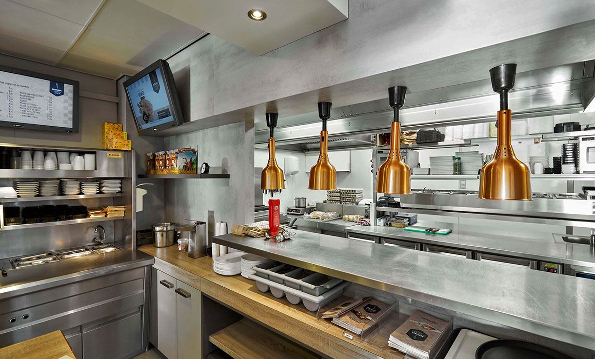 Industriële RVS Keuken